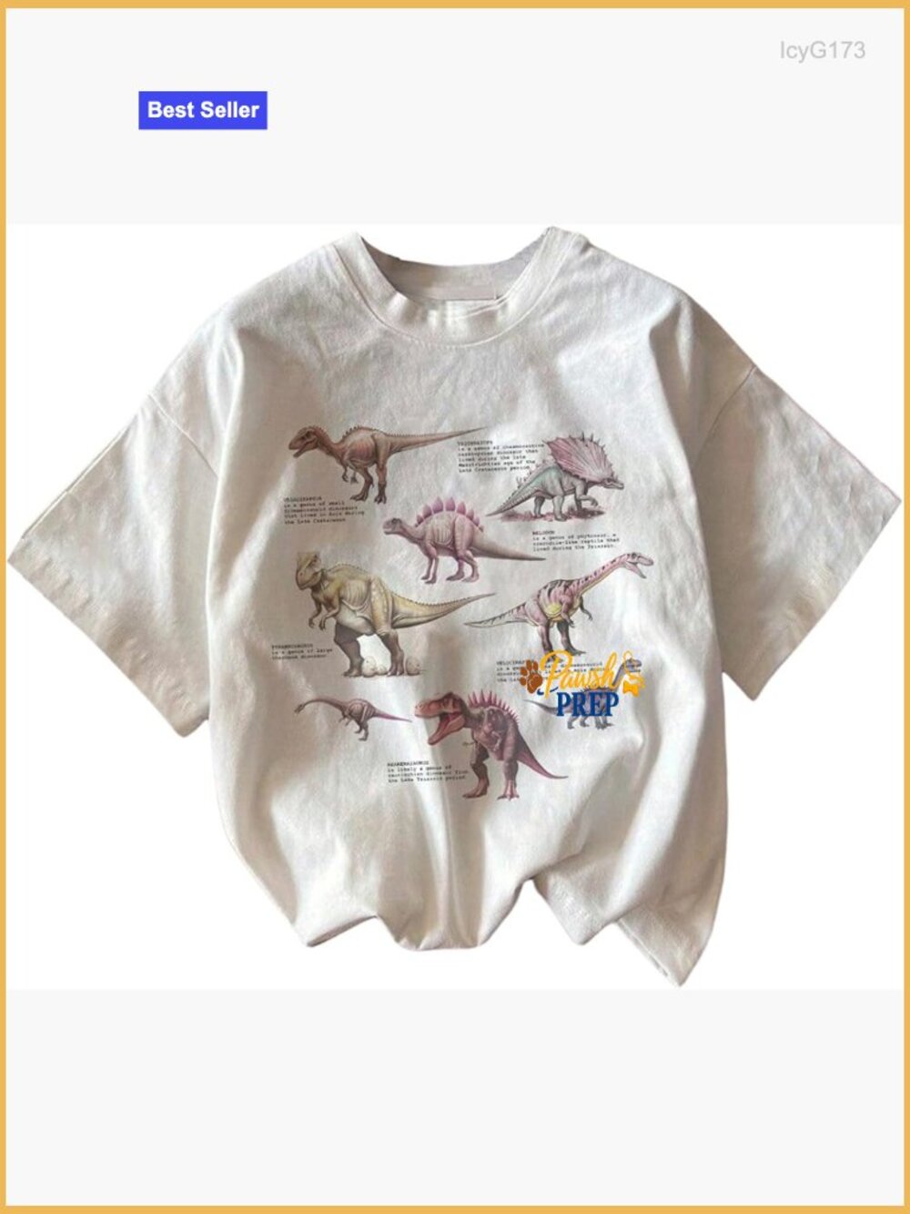 Women's Dinosaur Graphic Tee Short Sleeve Crew Neck Casual T-Shirt